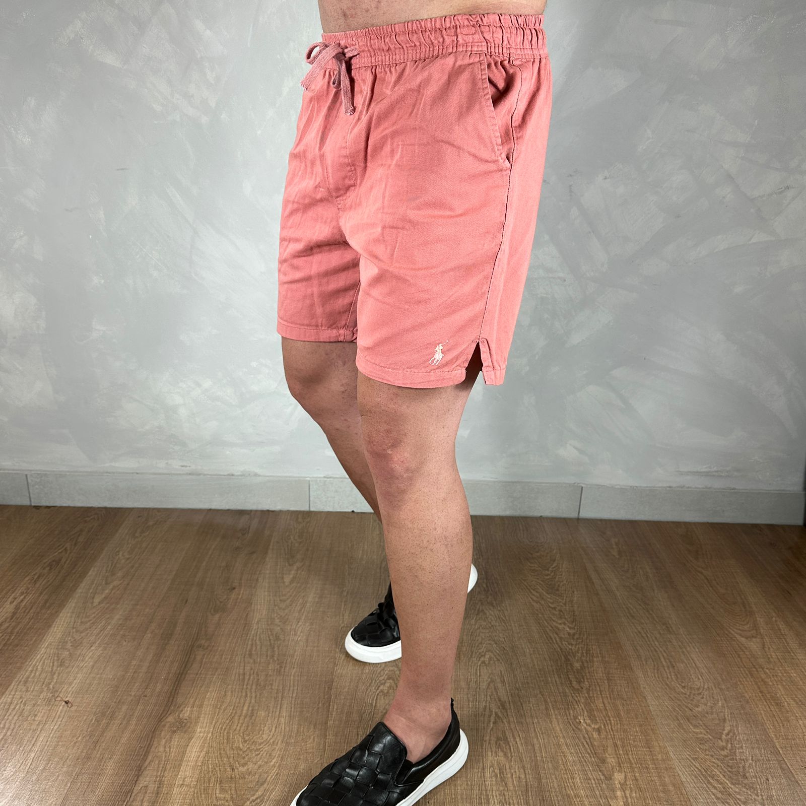 Shorts em Sarja Polo Ralph Lauren Rose