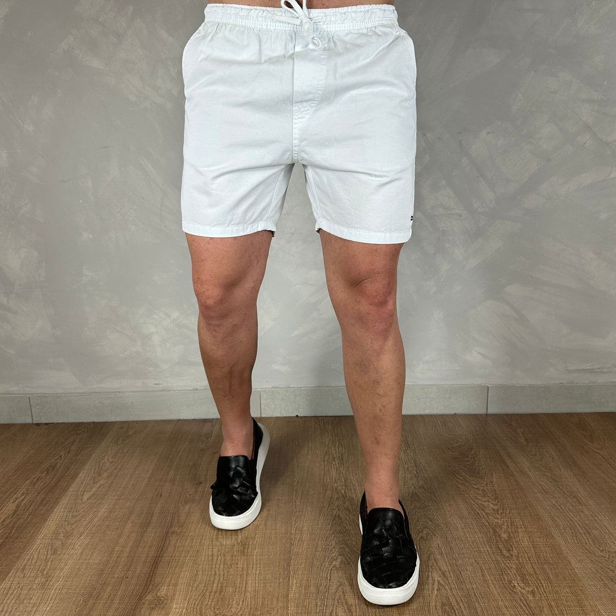 Short em Sarja Tommy Hilfiger Branco