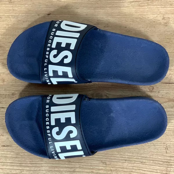 Chinelo Slide Diesel Azul Marinho