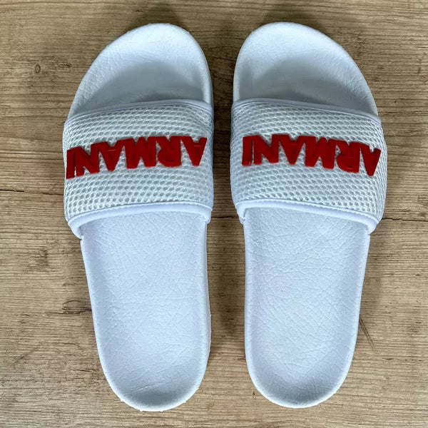 Chinelo Slide Armani Branco