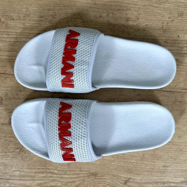 Chinelo Slide Armani Branco