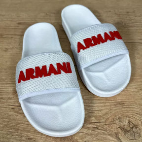 Chinelo Slide Armani Branco