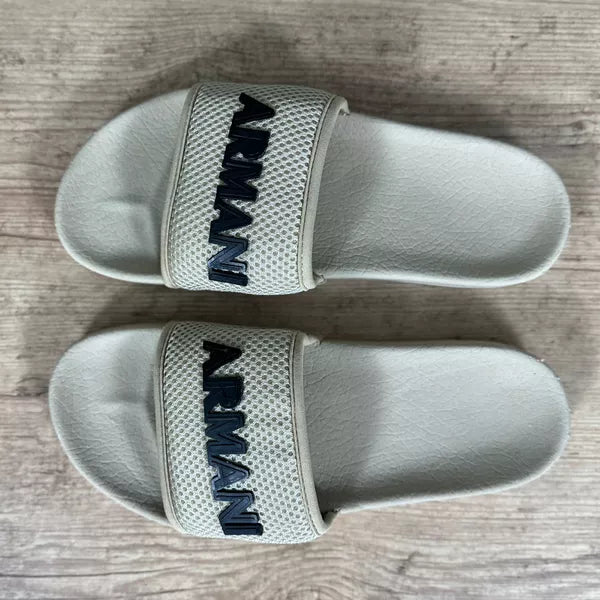 Chinelo Slide Armani Bege