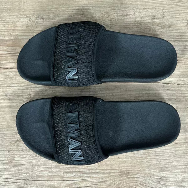 Chinelo Slide Armani Preto