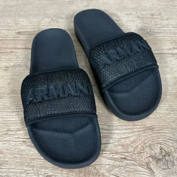 Chinelo Slide Armani Preto