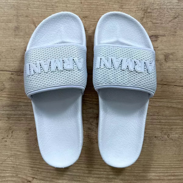 Chinelo Slide Armani Branco