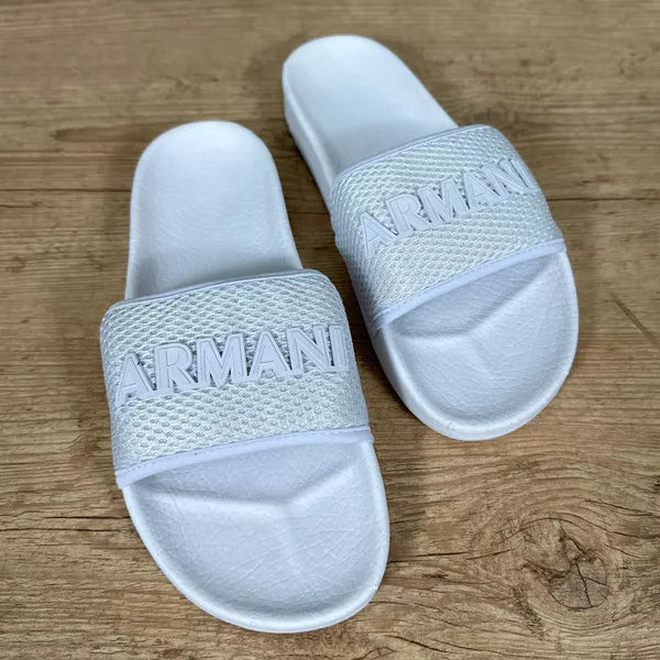 Chinelo Slide Armani Branco