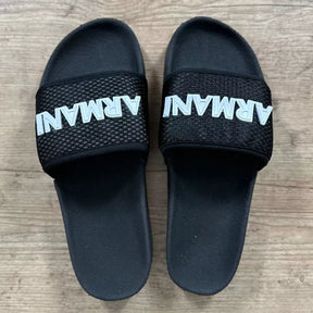 Chinelo Slide Armani Preto