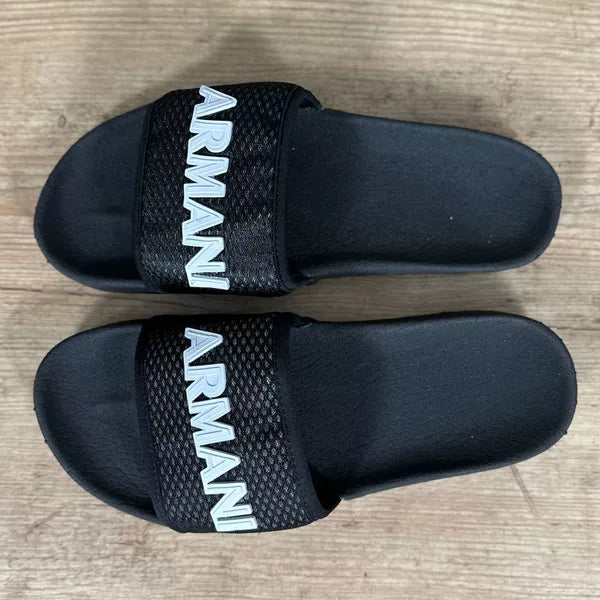 Chinelo Slide Armani Preto