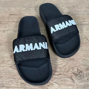 Chinelo Slide Armani Preto