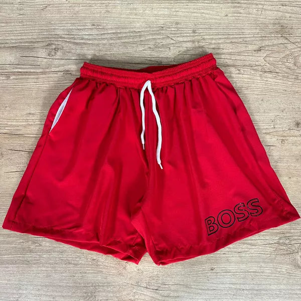 Bermuda Hugo Boss Vermelho