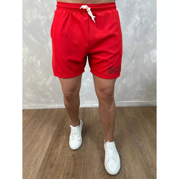 Bermuda Hugo Boss Vermelho