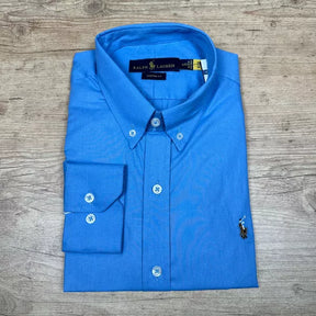 Camisa Mango Longa Polo Ralph Lauren Azul