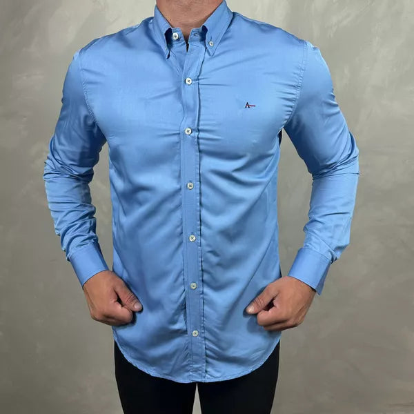 Camisa Manga Longa Aramis Azul - 41089