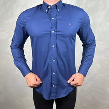 Camisa Manga Longa Aramis Azul - 41090