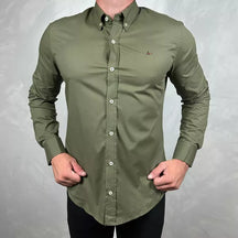 Camisa Manga Longa Verde - 41094