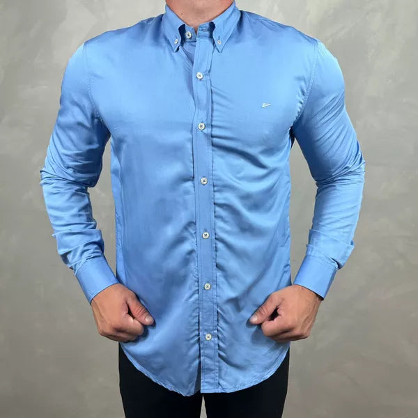 Camisa Manga Longa Ellus Azul - 41100