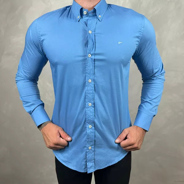 Camisa Manga Longa Ellus Azul - 41103