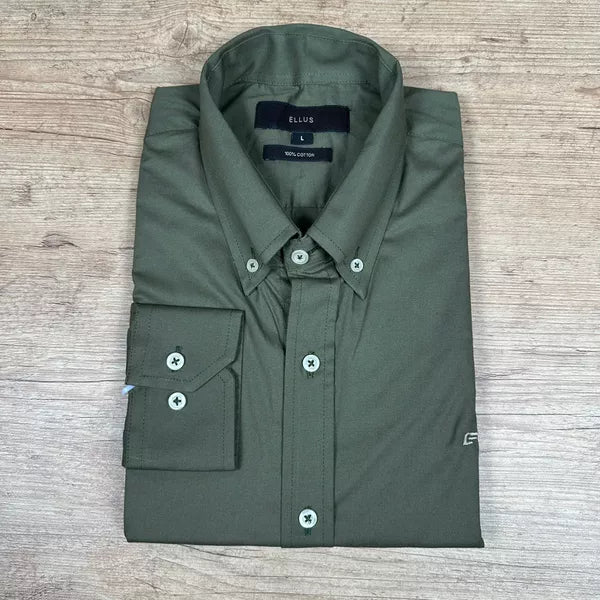 Camisa Manga Longa Ellus Verde Musgo