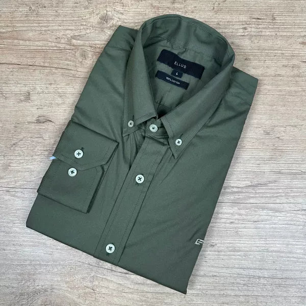 Camisa Manga Longa Ellus Verde Musgo