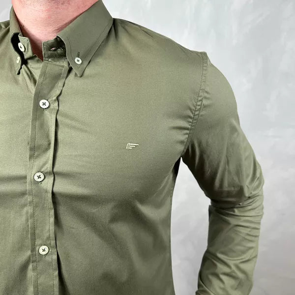 Camisa Manga Longa Ellus Verde Musgo