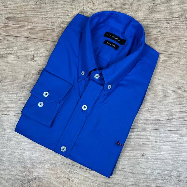 Camisa Manga Longa Aramis Azul Bic - 41112