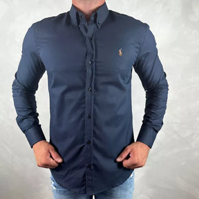 Camisa Manga Longa Polo Ralph Lauren Oxford