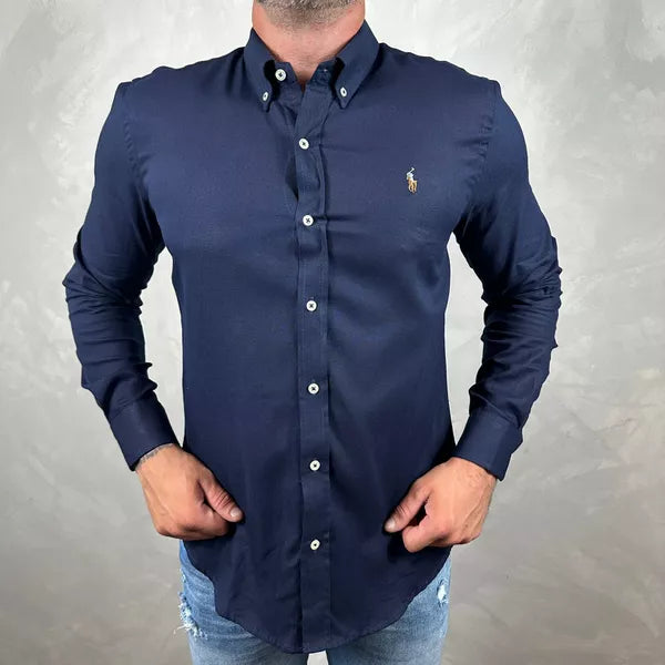 Camisa Manga Longa Polo Ralph Lauren Oxford