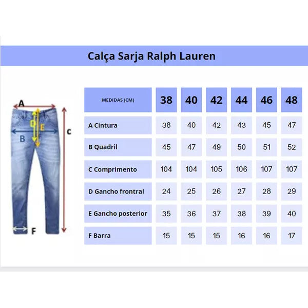 Calças Sarja - Polo Ralph Lauren