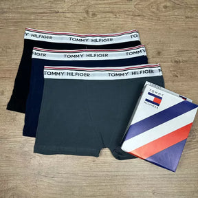 Kit com 3 Cuecas Boxer Tommy Hilfiger