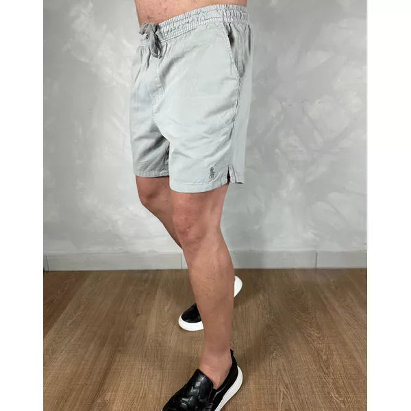 Shorts em Sarja Polo Ralph Lauren - Cinza