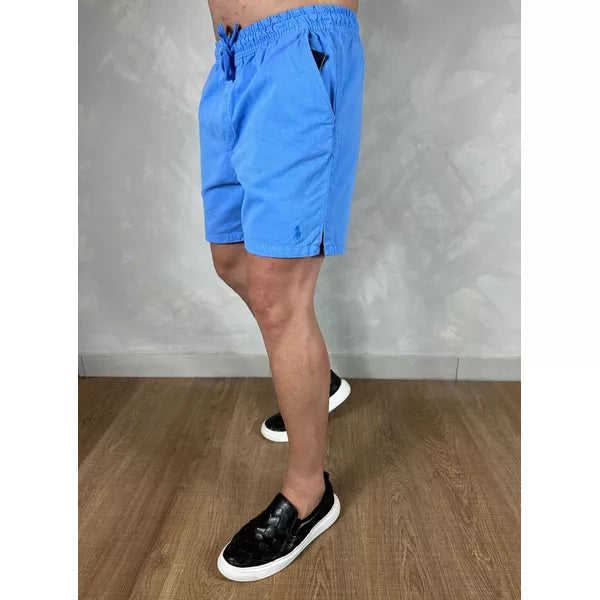 Shorts em Sarja Polo Ralph Lauren - Azul