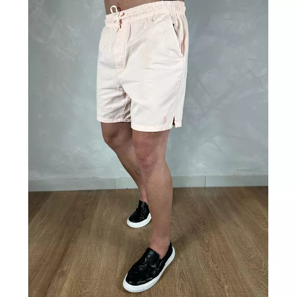 Shorts em Sarja Polo Ralph Lauren - Rosa