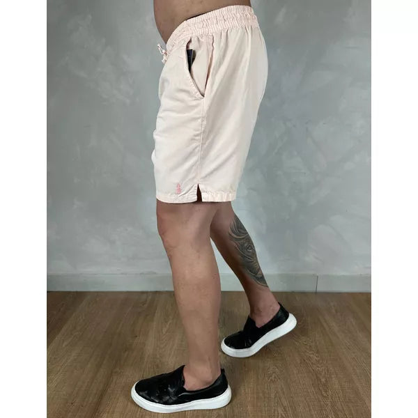 Shorts em Sarja Polo Ralph Lauren - Rosa