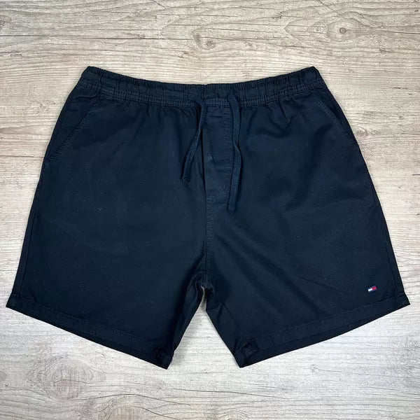 Short em Sarja Tommy Hilfiger Preto