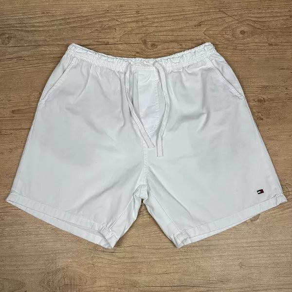 Short em Sarja Tommy Hilfiger Branco