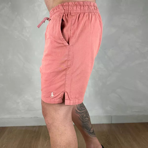 Shorts em Sarja Polo Ralph Lauren Rose