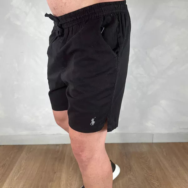 Shorts em Sarja Polo Ralph Lauren - Preto