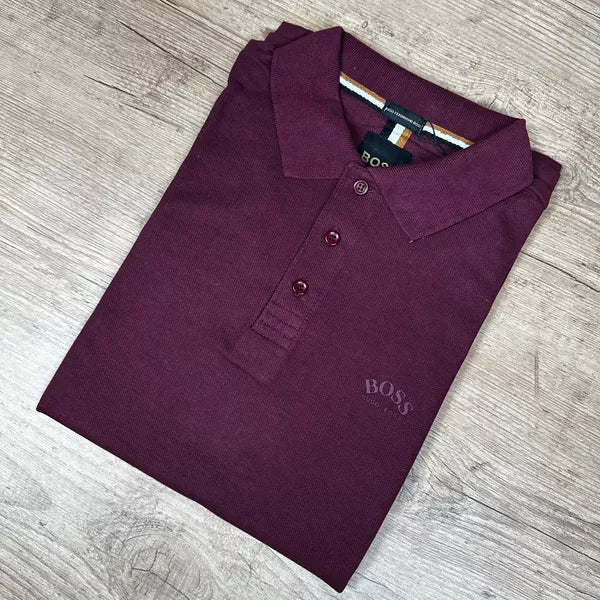 Polo Hugo Boss (Paul Curved) Vinho