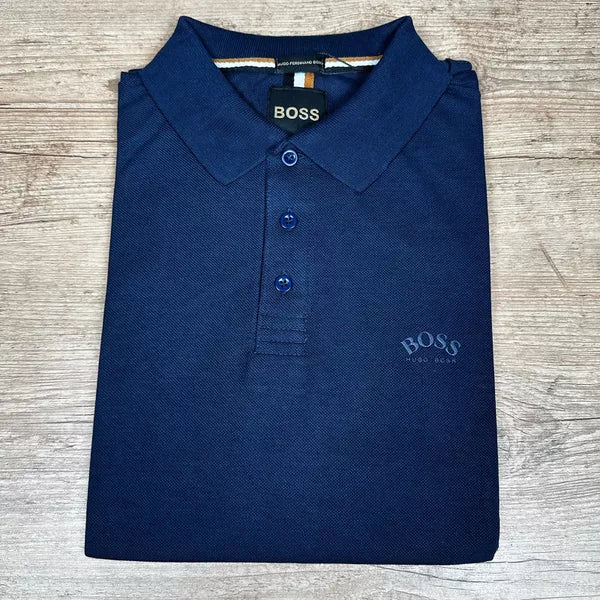 Polo Hugo Boss (Paul Curved) Azul-Marinho