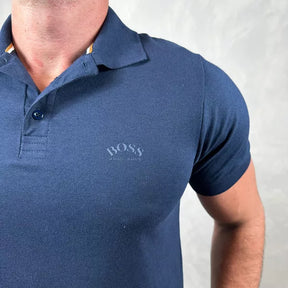 Polo Hugo Boss (Paul Curved) Azul-Marinho