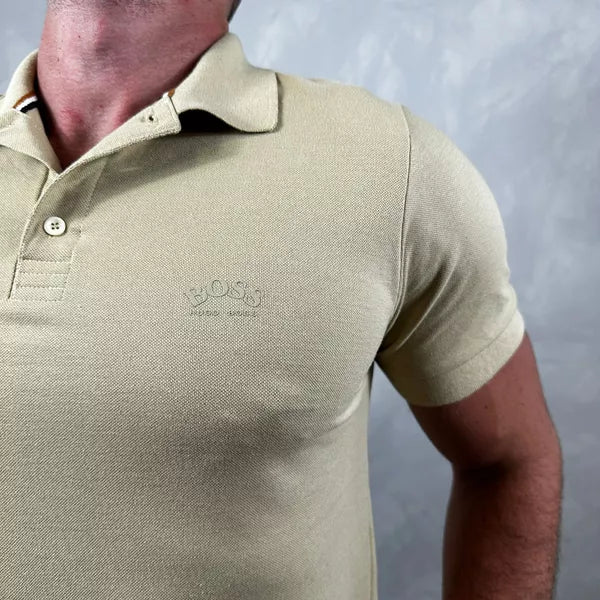 Polo Hugo Boss (Paul Curved) Cáqui