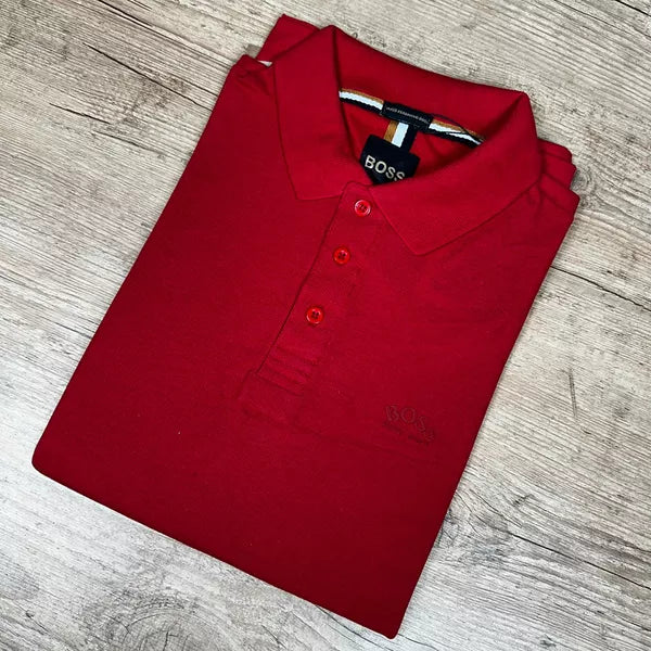 Polo Hugo Boss (Paul Curved) Vermelho