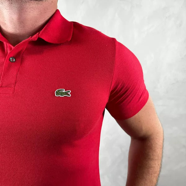 Polo Lacoste Tradicional Vermelho