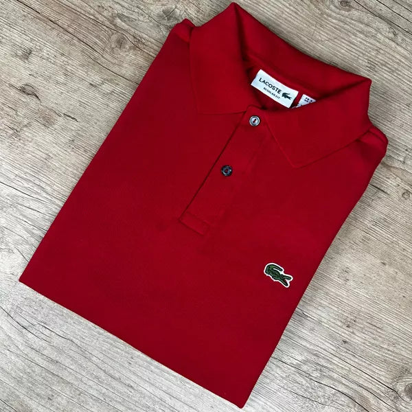 Polo Lacoste Tradicional Vermelho