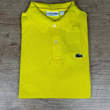 Polo Lacoste Tradicional Amarelo