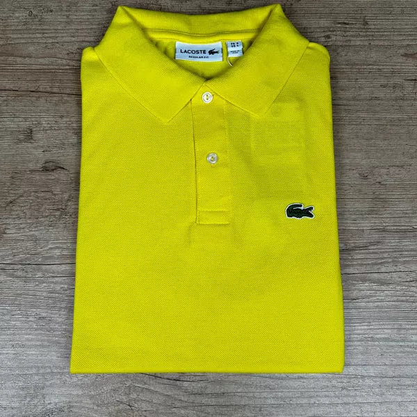 Polo Lacoste Tradicional Amarelo