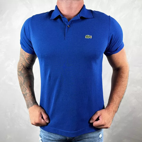 Polo Lacoste Tradicional Azul