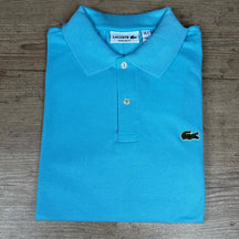 Polo Lacoste Tradicional Azul Bebê