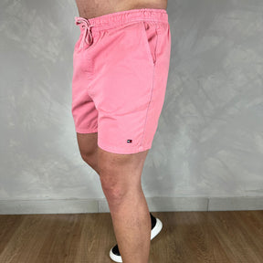 Short em Sarja Tommy Hilfiger Rosa